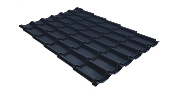 Металлочерепица классик 0,5 Satin RAL 7024 мокрый асфальт купить в Уссурийске