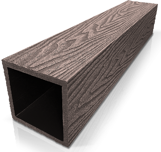 Столб ДПК 3D GardenParkett фактура дерева Венге купить в Уссурийске