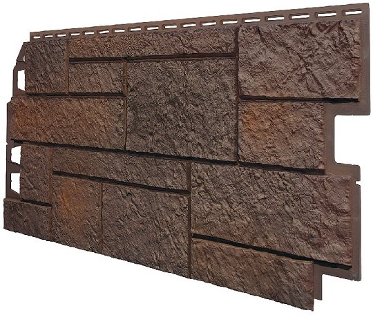 Фасадная панель VOX Sandstone (Сандстоун) темно коричневый купить в Уссурийске