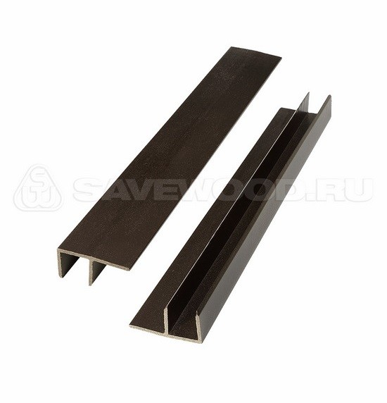 F-профиль ДПК Savewood – Тёмно-коричневый купить в Уссурийске
