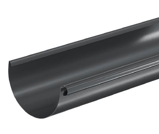 Водосток Aquasistem, система 150/100 - Водосточный желоб 3.00м RAL 7024 Тёмно-серый купить в Уссурийске