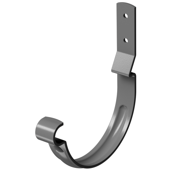Карнизный крюк короткий (гнутый) D125 Döcke STAL PREMIUM Графит, (RAL 7024) купить в Уссурийске