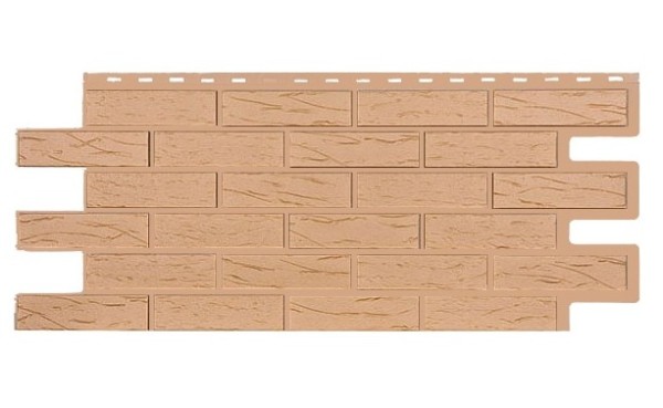 Фасадная панель T-Siding Кирпич Саман Эко Крем купить в Уссурийске