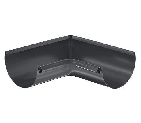 Водосток Aquasistem, система 150/100 - Угол желоба, внутренний 90° RAL 7024 Тёмно-серый купить в Уссурийске