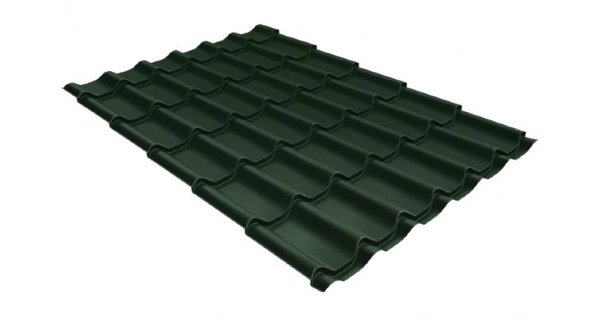 Металлочерепица классик 0,5 Satin RR 11 темно-зеленый купить в Уссурийске