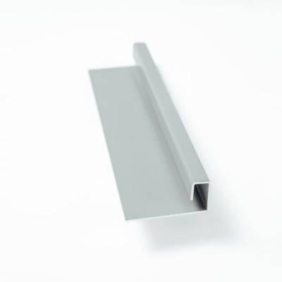 Профиль J завершающий алюминиевый (матовый) 3м